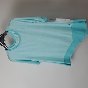 Calvin Klein Performance Size Small Shirt Turquoise NWT